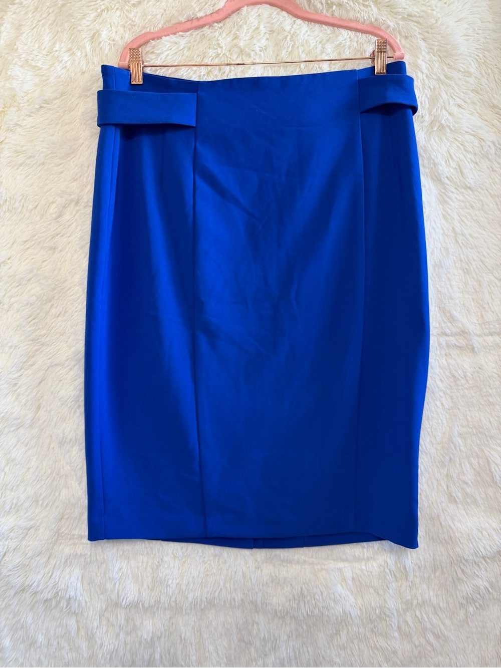 Rickis Womens Career Pencil Skirt Size 16 Blue Office Workwear Occasion Guest
